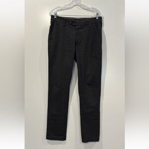 Ted Baker Gray Plaid Flat Front Trouser Dress Pants Size 30/32
